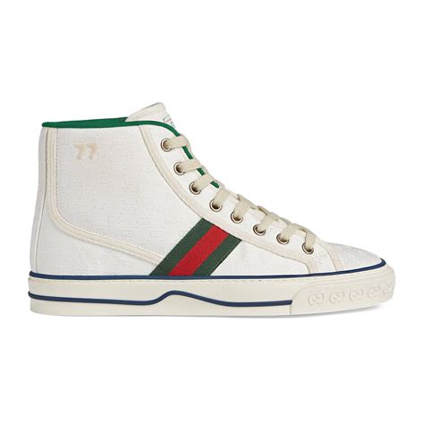 women's gucci tennis 1977 high-top sneakers|gucci 1977 sneakers men.